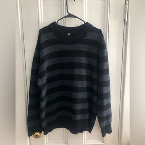 Striped Mock-Turtleneck
